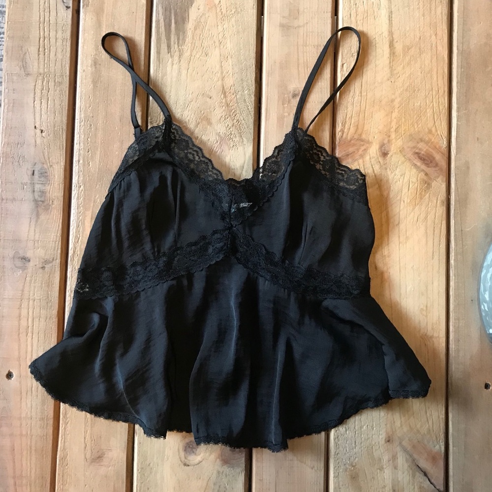 Urban Outfitters Kimchi Black Lace Tank Top
